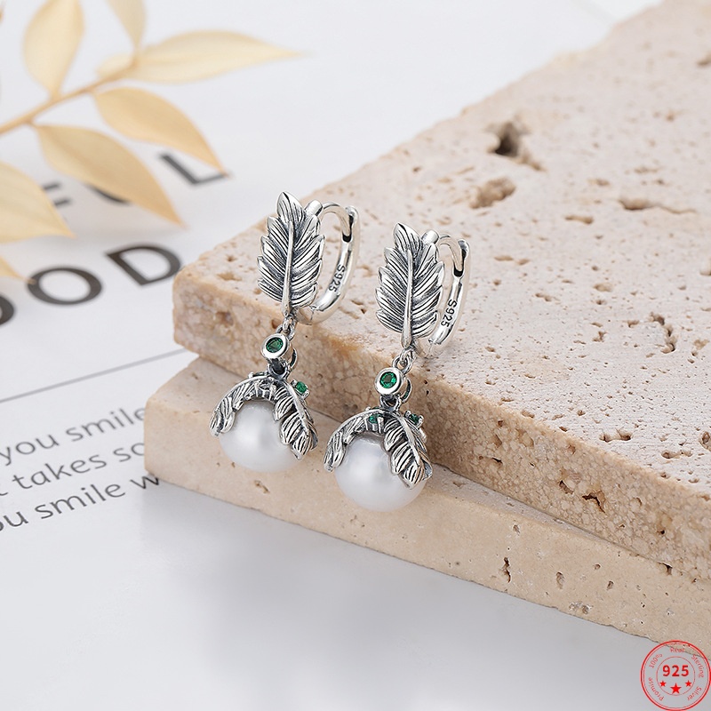 Vintage Fashion Wholesale - Orecchini pendenti in argento sterling S925