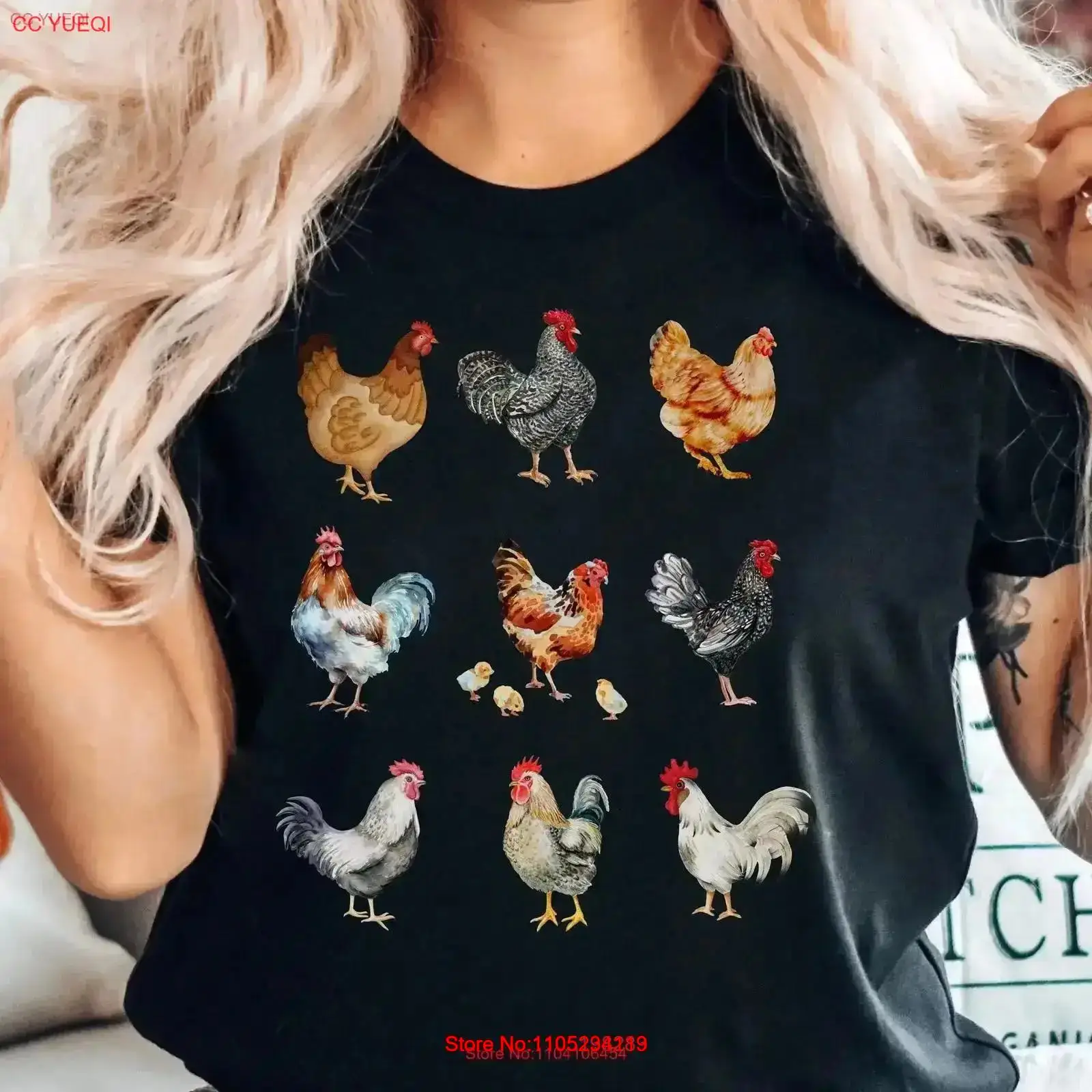 Vintage Fashion Collage - Chicken Collage T Shirt Farm Lover