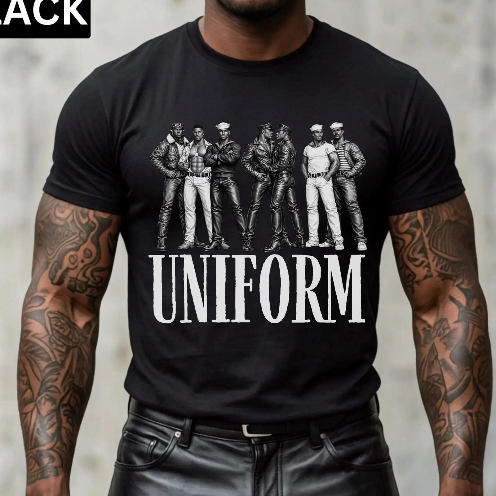 Vintage Queer Fashion - T-shirt ispirata a Tom Of Finland