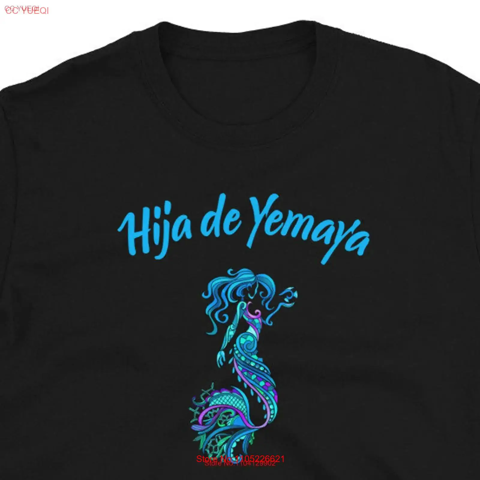 Vintage Yoruba Fashion - T-shirt Yemaya Yemoja Yoruba Orisha Ifa
