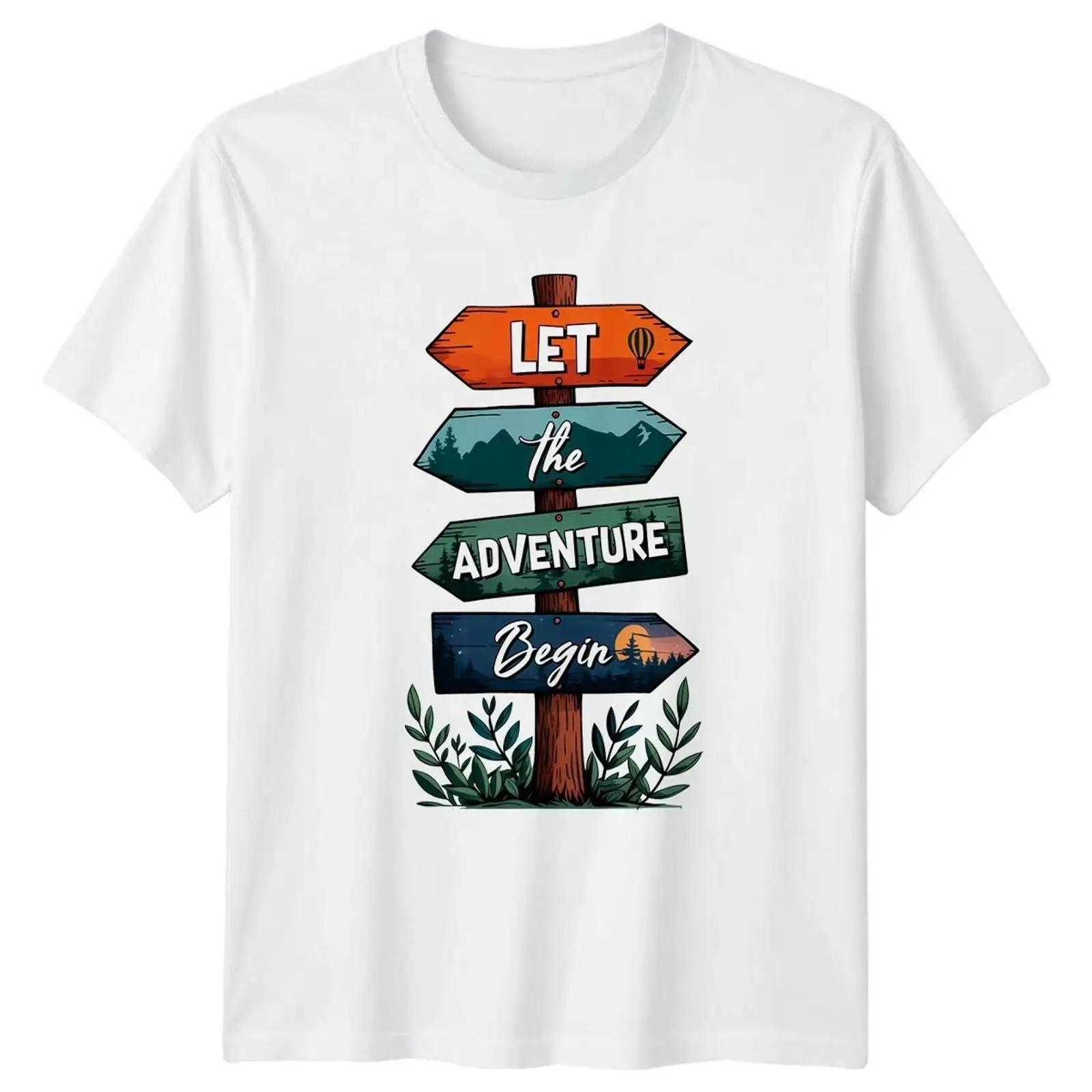 Vintage Fashion Herren - Lascia che l'avventura inizi: T-shirt grafica
