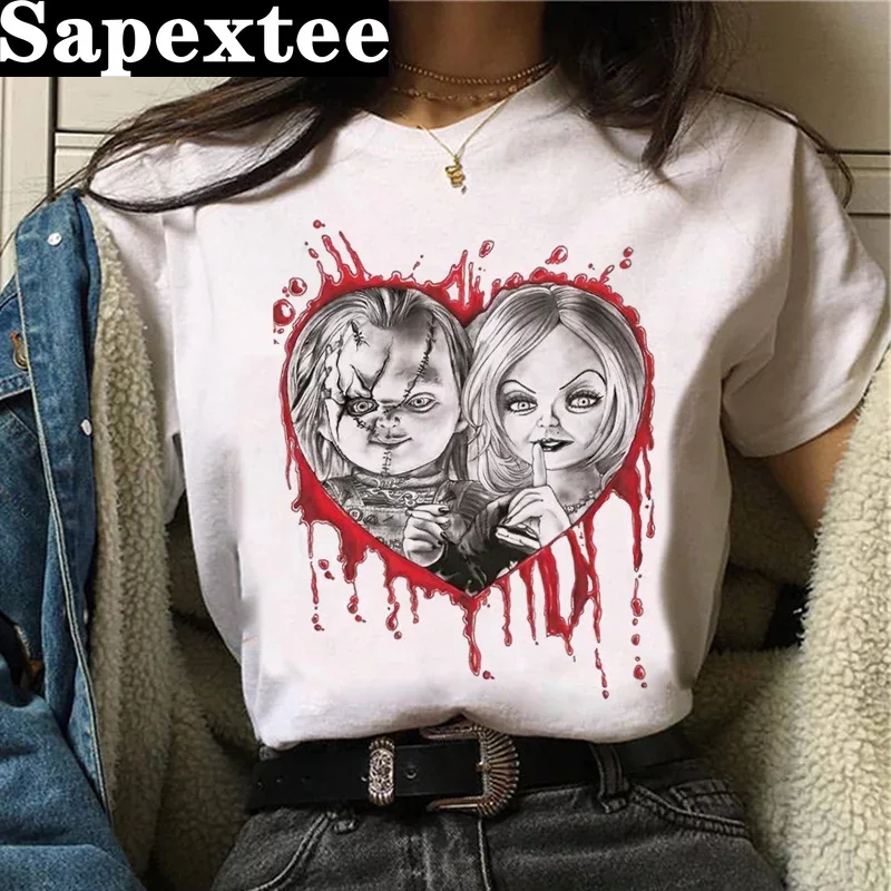 Tie Dye Shirt Vintage - T-shirt Chucky t-shirt donna stampa harajuku