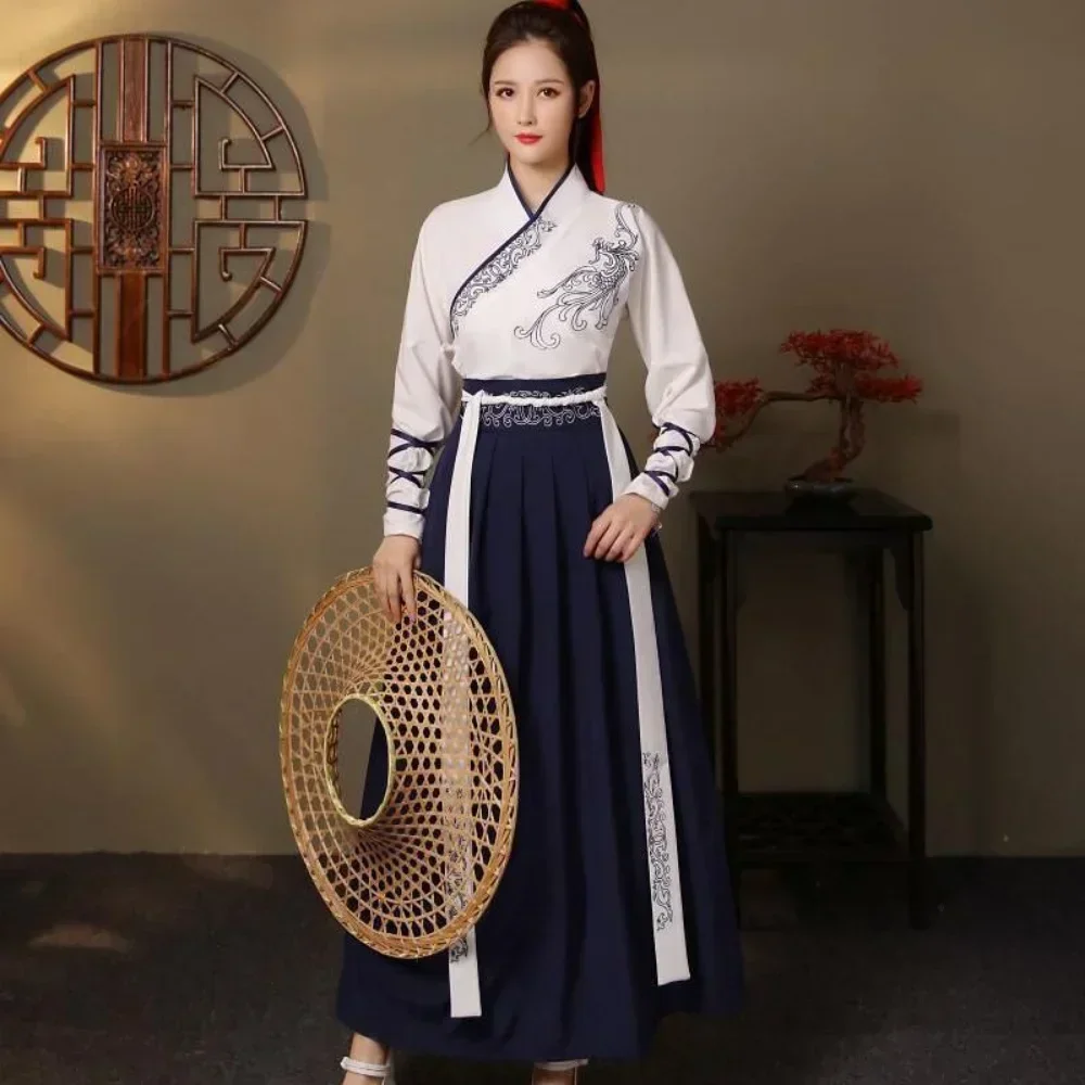 Vintage Fashion Pieces - Set Moderno Hanfu per Donna, Top
