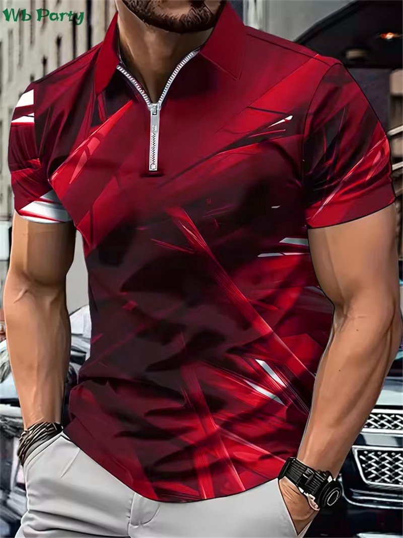 Tie Dye Shirt Vintage - Moda Tie-dye Cerniere da uomo Polo