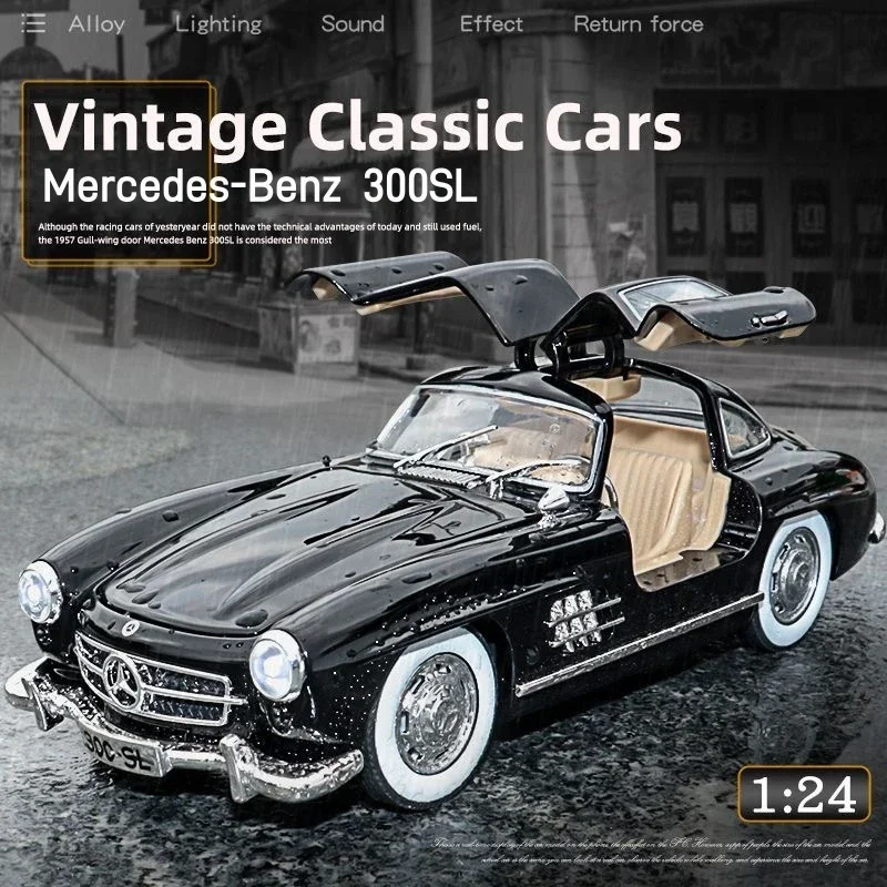 Vintage Fashion Model - Modellino Auto Classica Vintage 300SL in