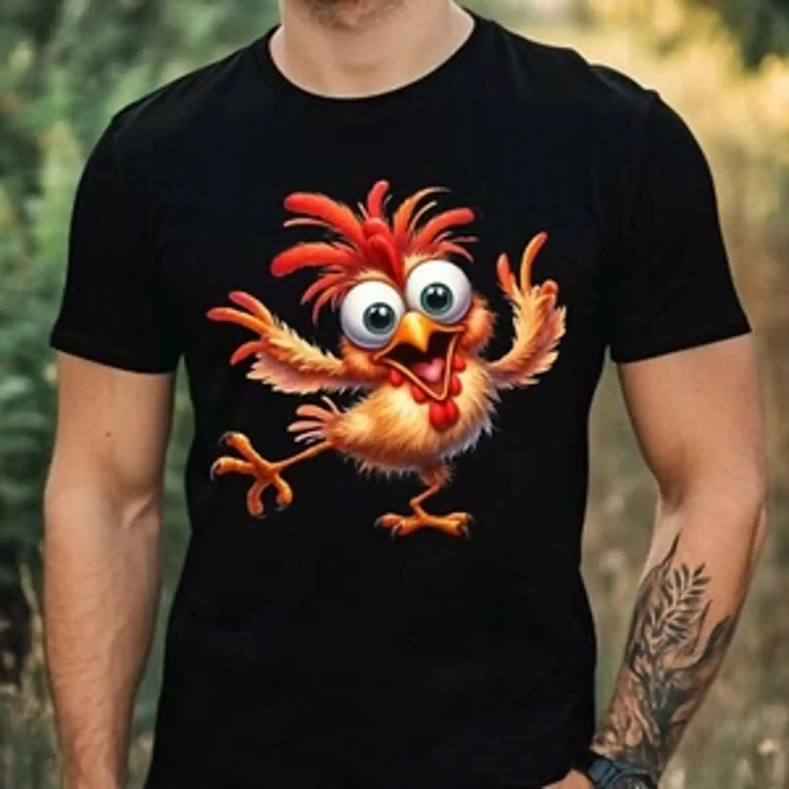 Vintage Fashion Herren - T-shirt da uomo divertente con motivo