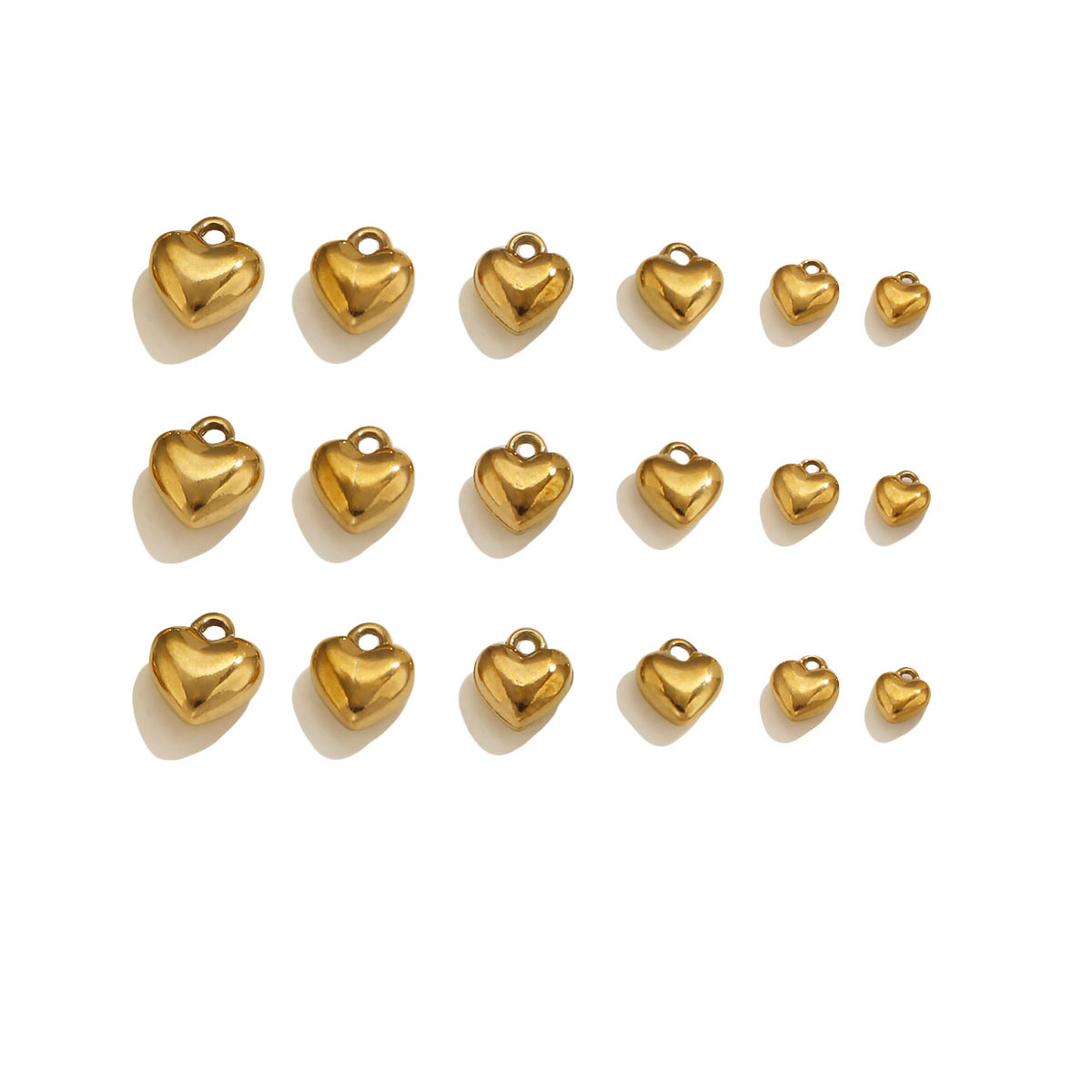 Vintage Fashion Wholesale - 20 Pezzi Ciondolo Cuore 3D in