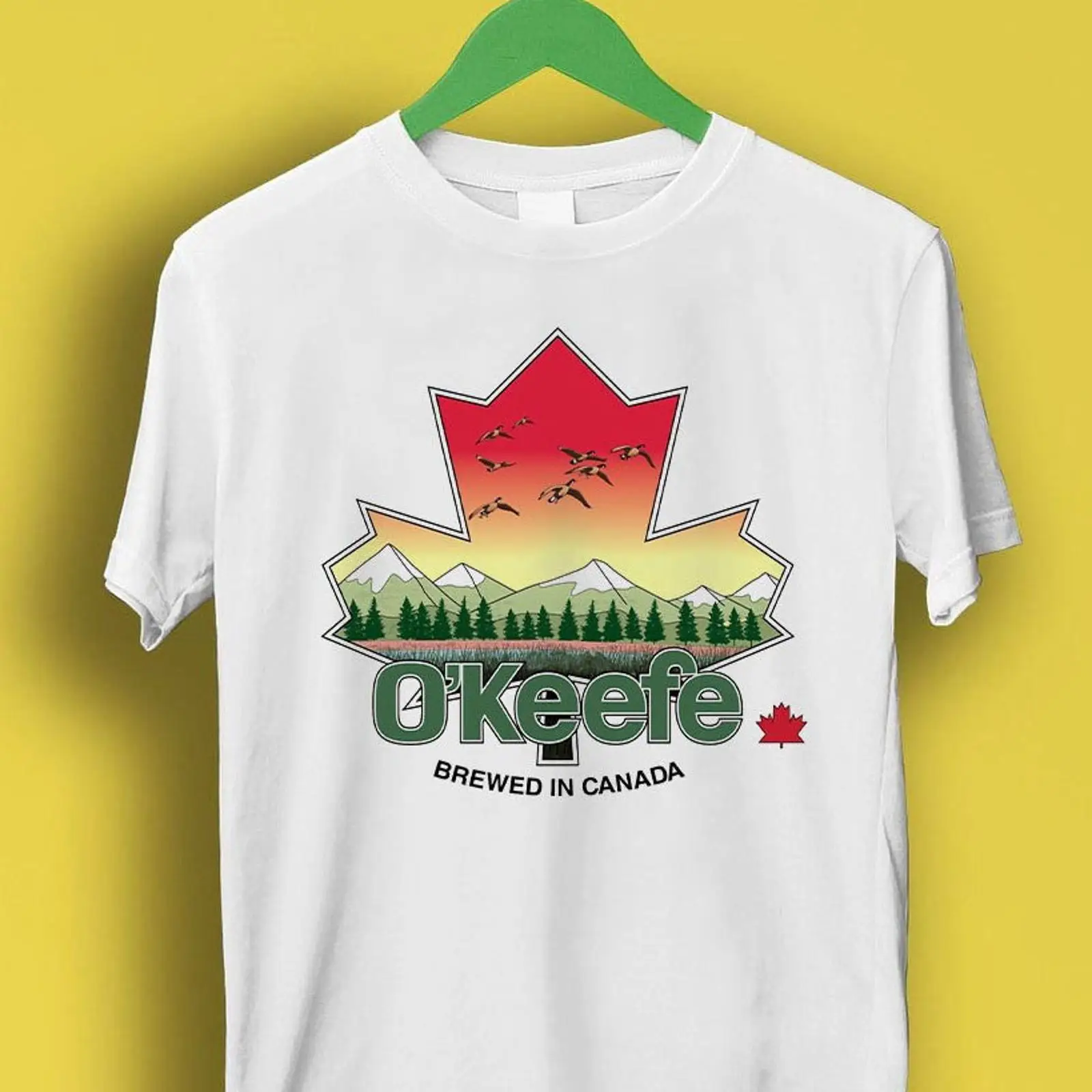 Vintage Fashion Canada - T-shirt casual a tema birra Maple