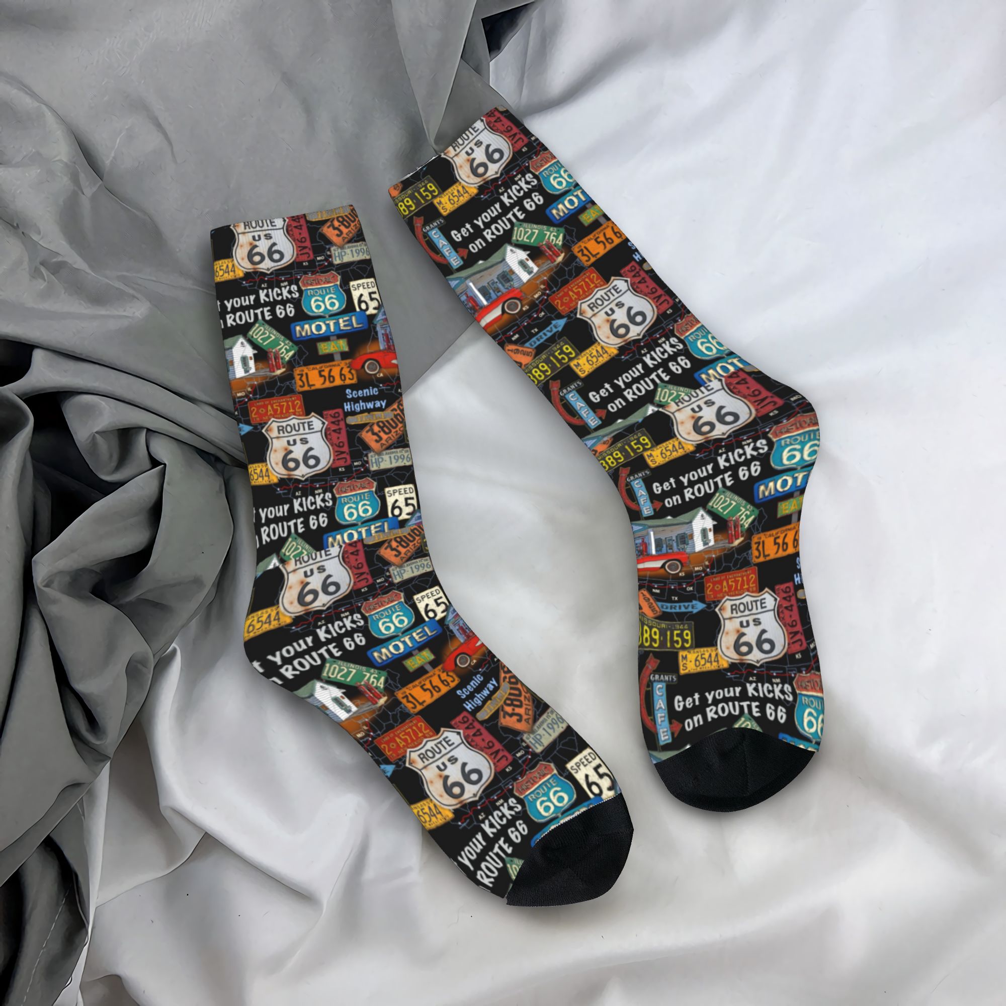 Vintage Fashion Prints - Calzini personalizzati alla moda vintage America