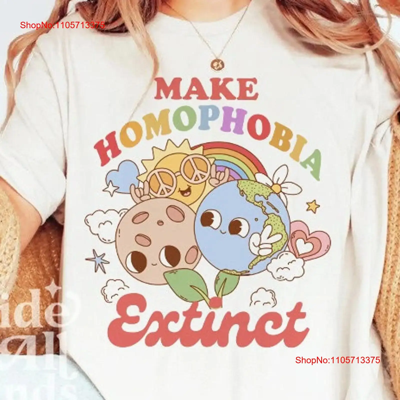 Vintage Queer Fashion - T-shirt 'Make homophobia extinct' - Orgoglio