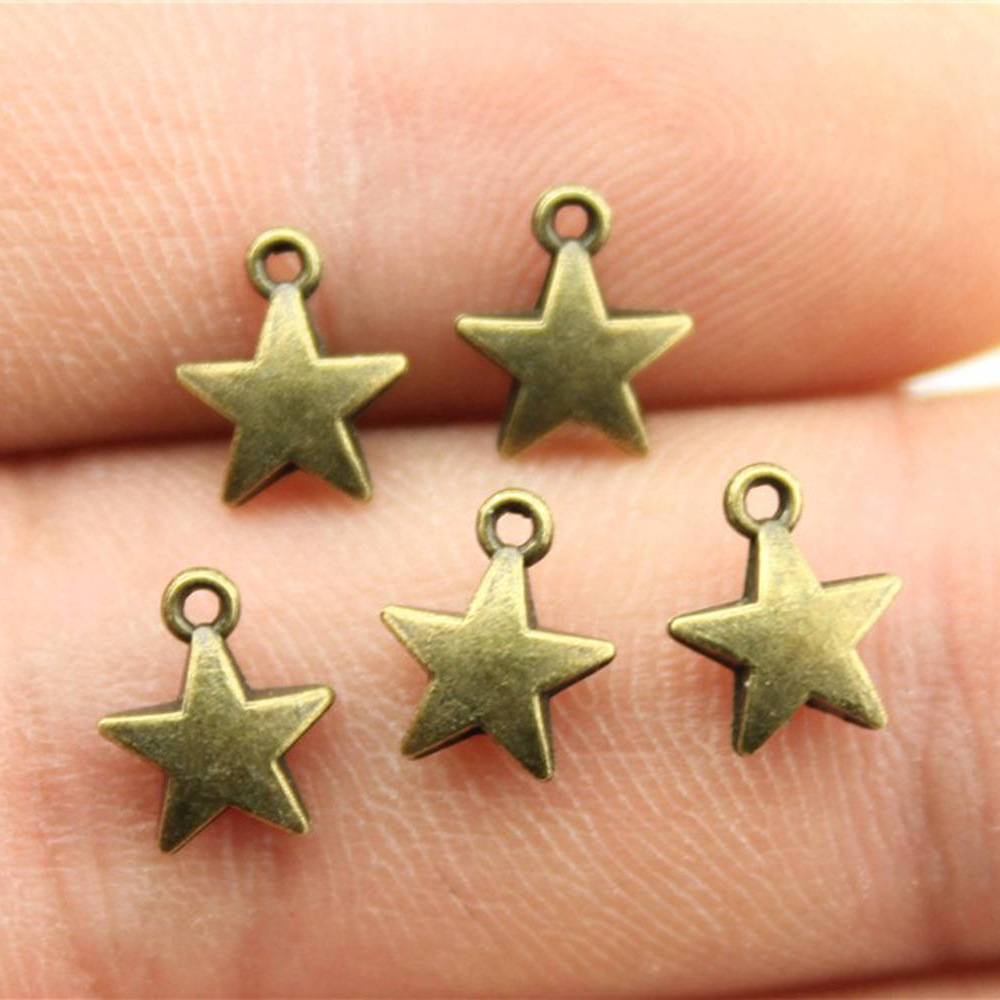 Vintage Urban Fashion - 40 Pezzi 8.6x7.1mm 2 Colori Argento