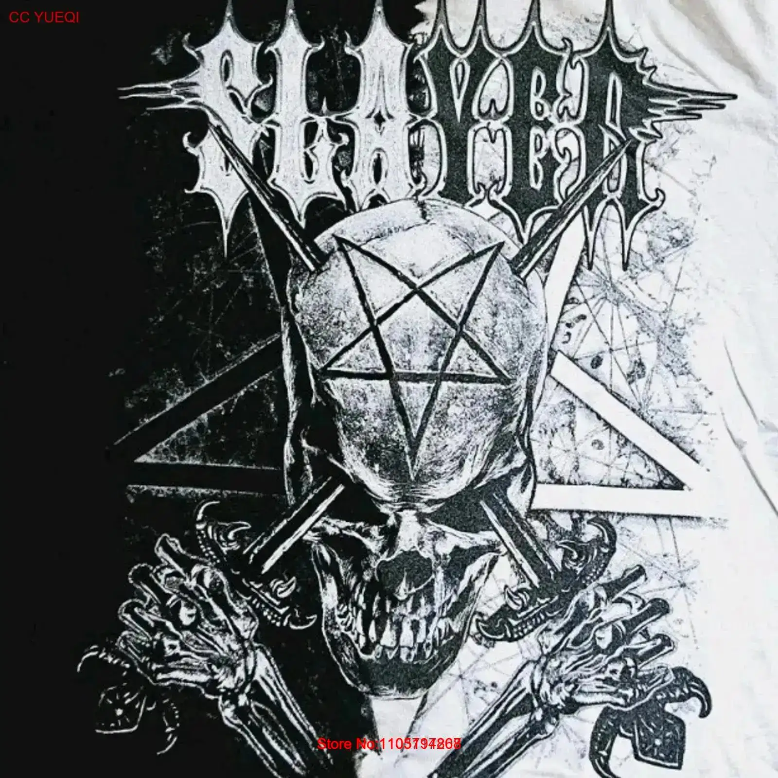 Tie Dye Shirt Vintage - Slayer Band Thrash Heavy Metal Nero