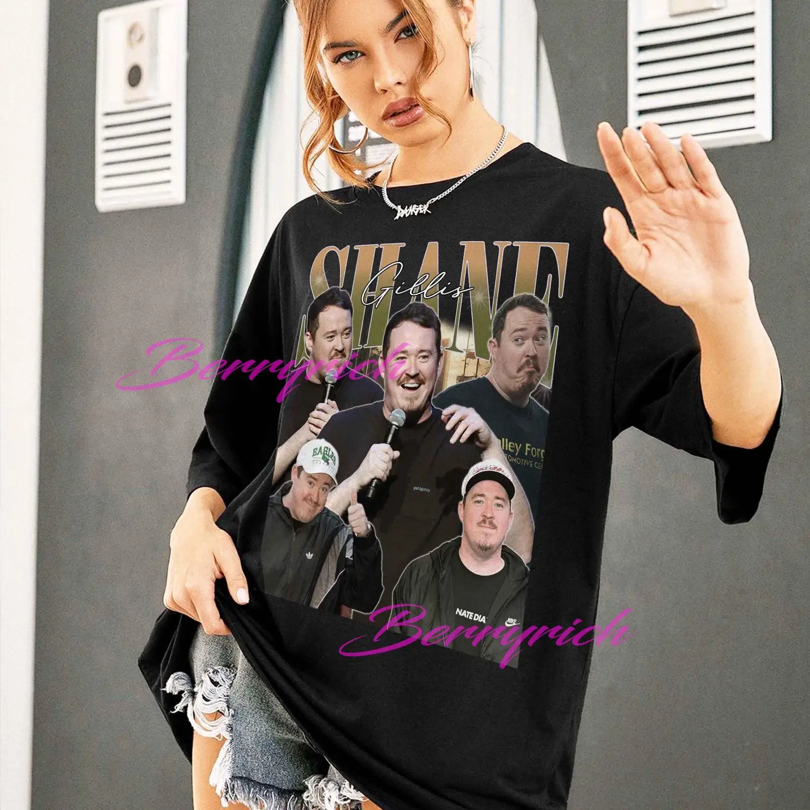 Vintage Fashion Collage - T-shirt vintage Shane Gillis Bootleg con