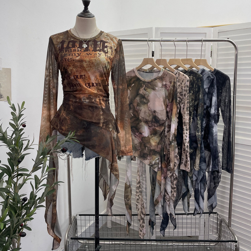 ISAROSE Y2K T-shirt in rete da - Tie Dye Shirt Vintage recensione e prezzo