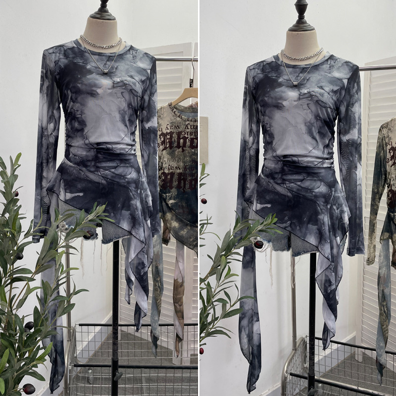 ISAROSE Y2K T-shirt in rete da - Tie Dye Shirt Vintage recensione e prezzo