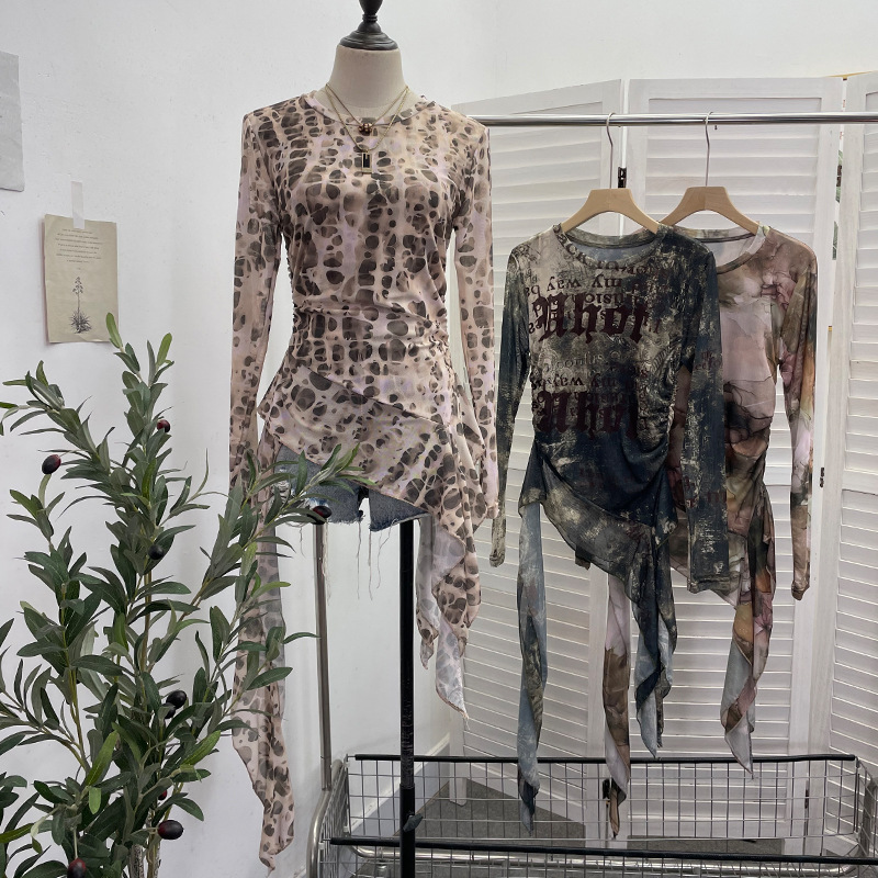 ISAROSE Y2K T-shirt in rete da - Tie Dye Shirt Vintage recensione e prezzo