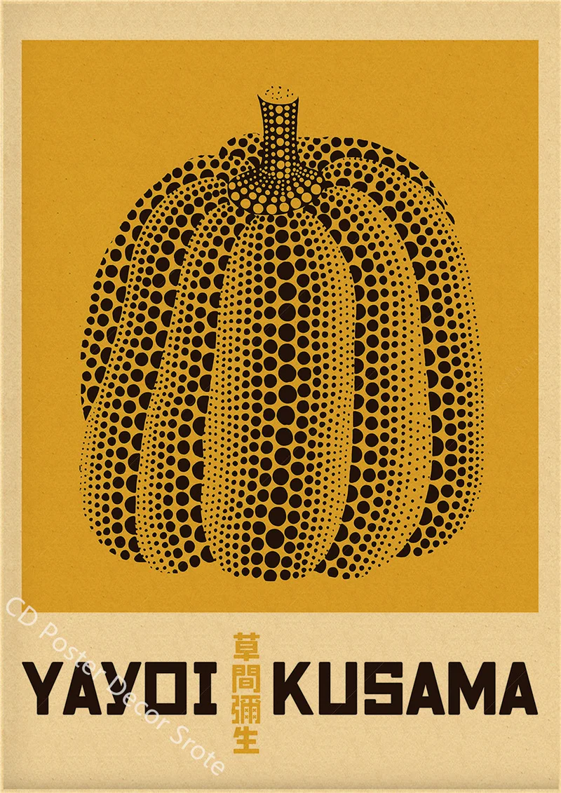 Yayoi Kusama Mostra Poster Zuc - Vintage Fashion Wallpaper recensione e prezzo