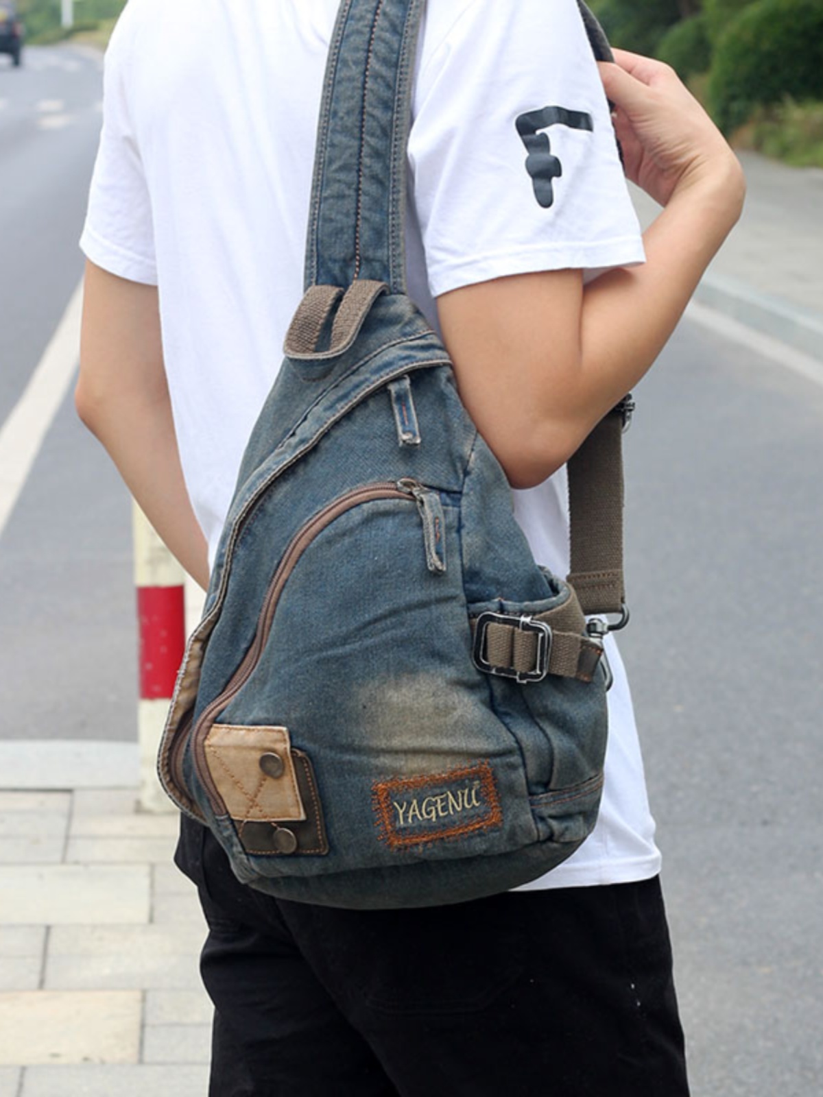 Borsa a Tracolla in Denim Retr - Vintage Fashion Model recensione e prezzo