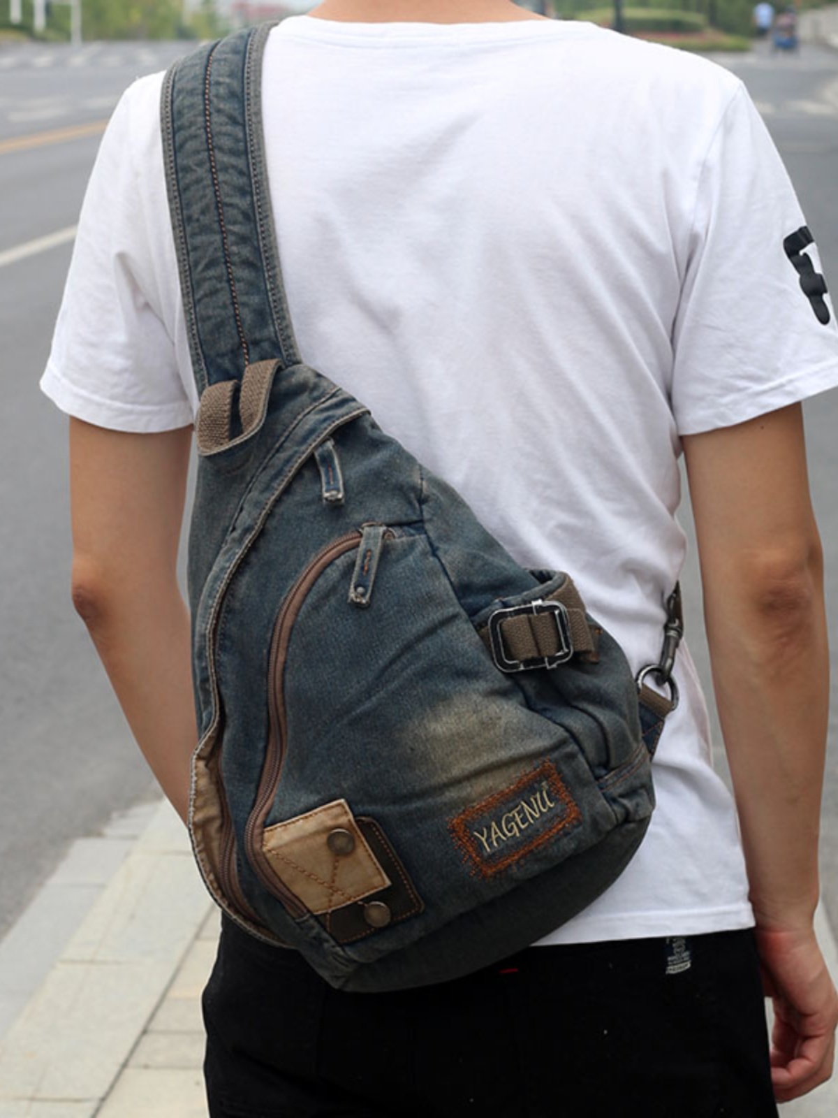 Borsa a Tracolla in Denim Retr - Vintage Fashion Model recensione e prezzo