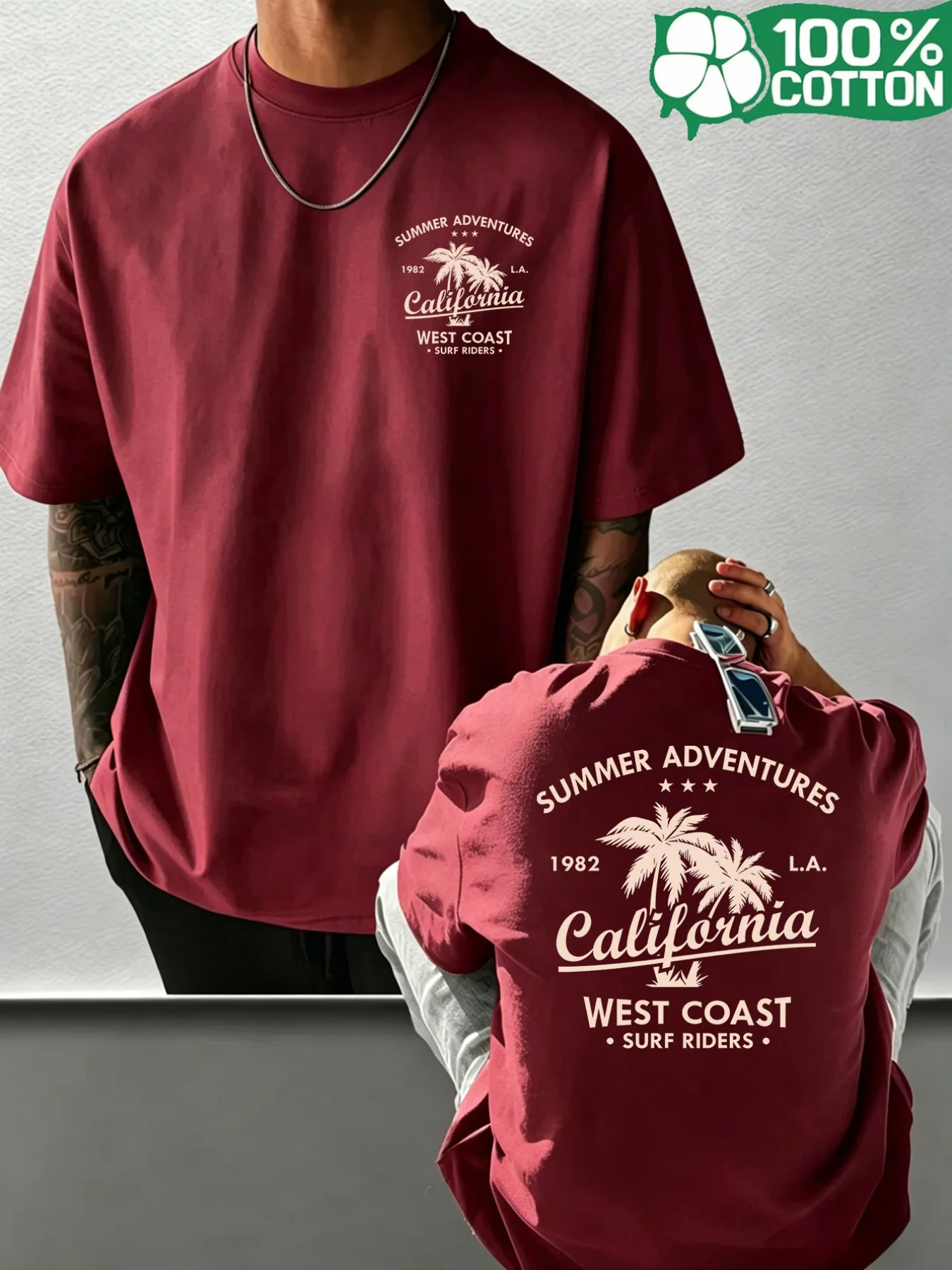 T-Shirt da Uomo California 100 - Vintage Flannel Shirt recensione e prezzo
