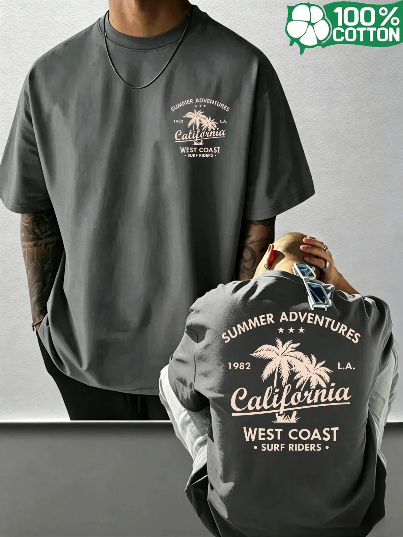T-Shirt da Uomo California 100 - Vintage Flannel Shirt recensione e prezzo