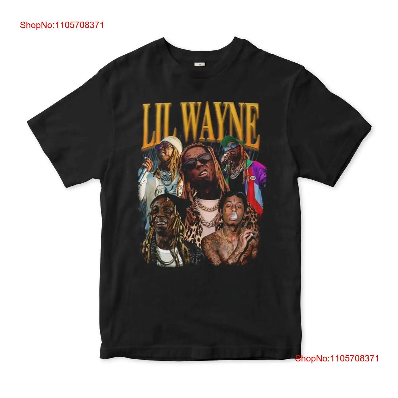 T-shirt Lil Wayne Collage in c - Vintage Fashion Collage recensione e prezzo