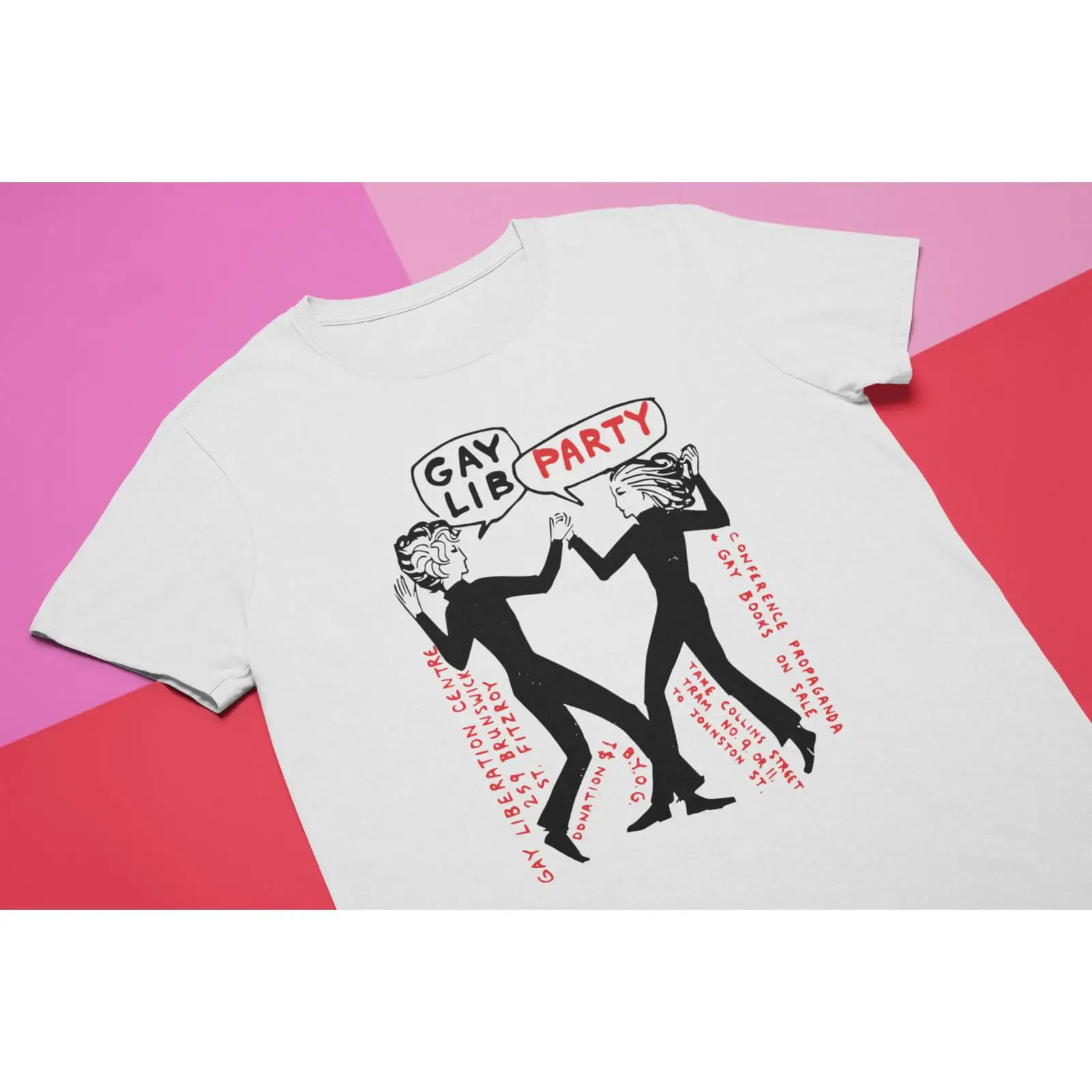 T-shirt Gay Lib Party Vintage  - Vintage Queer Fashion recensione e prezzo