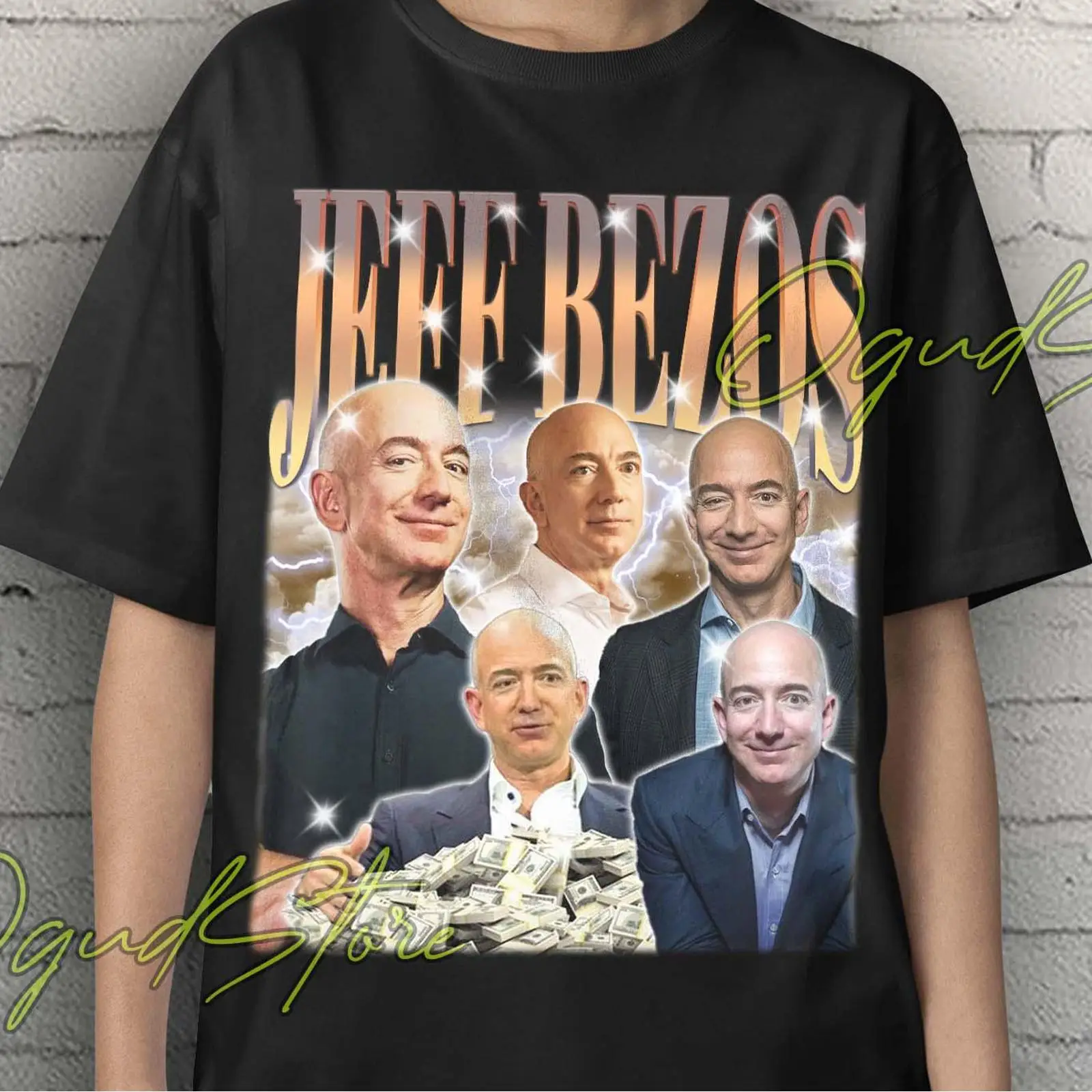 Jeff Bezos Collage Retro Vinta - Vintage Fashion Collage recensione e prezzo