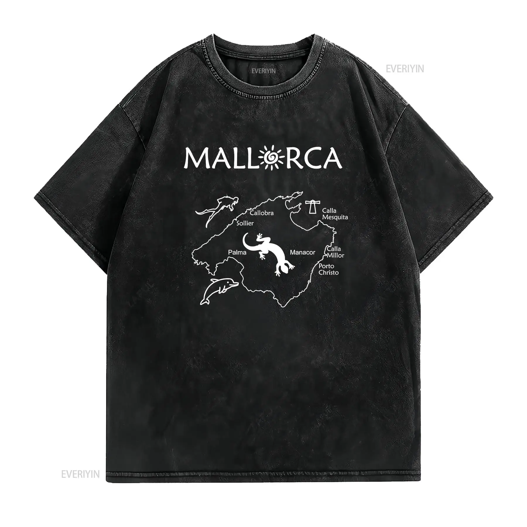 T-shirt con mappa di Maiorca,  - Vintage Fashion Guide recensione e prezzo