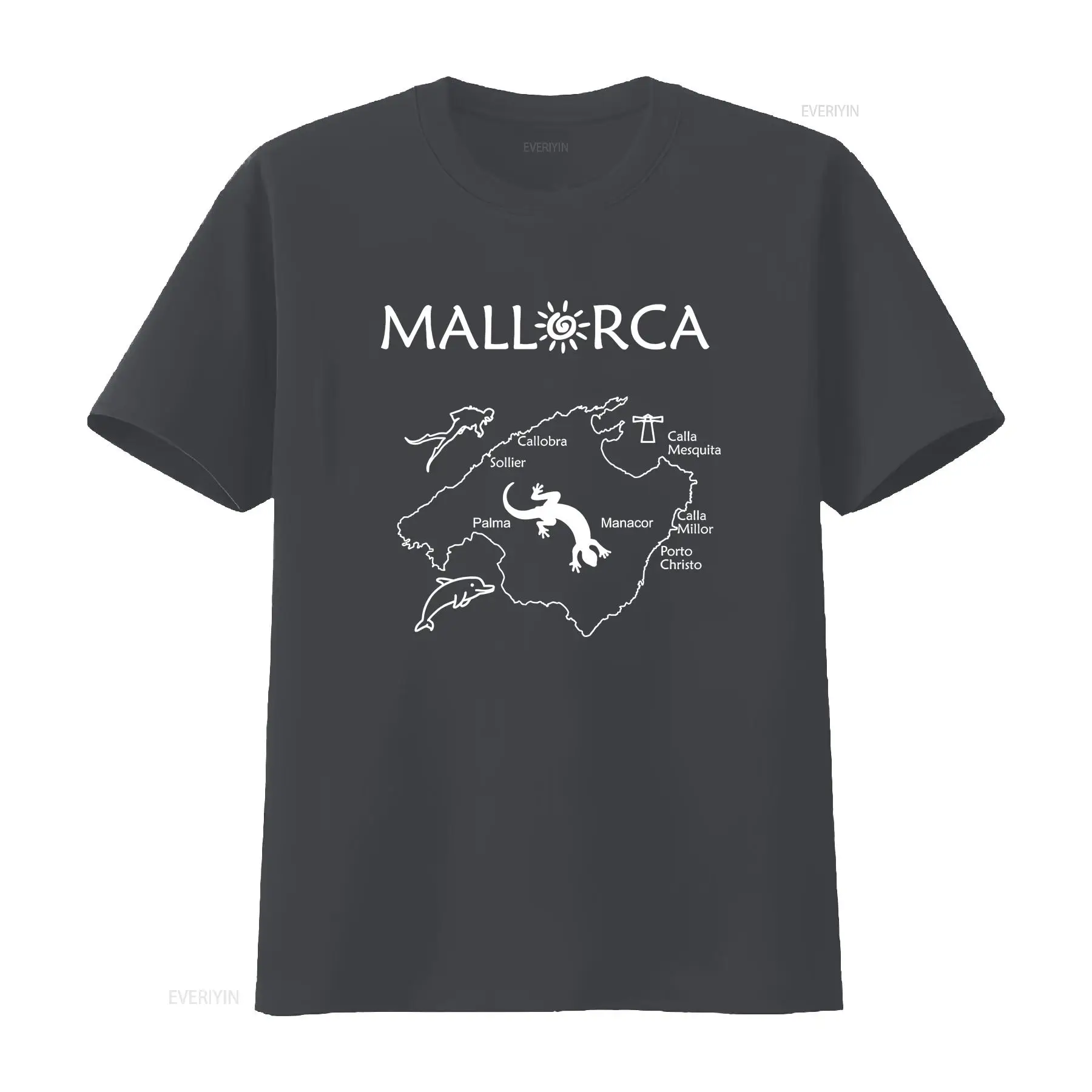 T-shirt con mappa di Maiorca,  - Vintage Fashion Guide recensione e prezzo