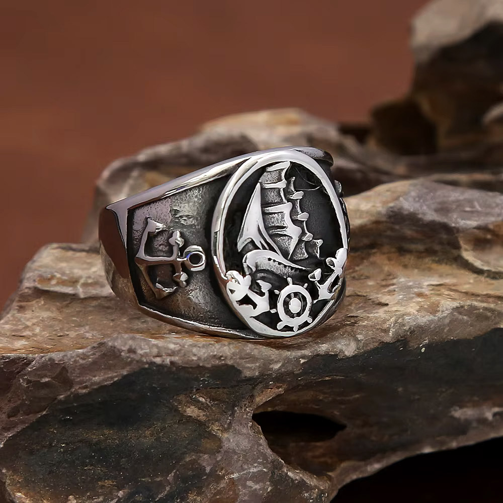 Anello Sigillo Vintage Nautico - Vintage Fashion Outfits Men recensione e prezzo