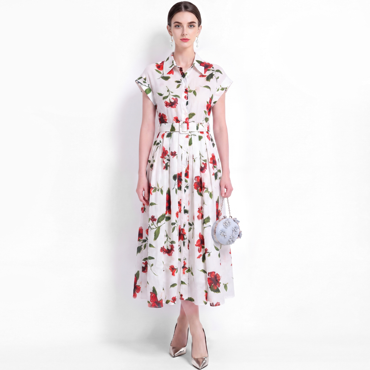 Elegante Abito Camicia Floreal - Vintage Fashion Collection recensione e prezzo